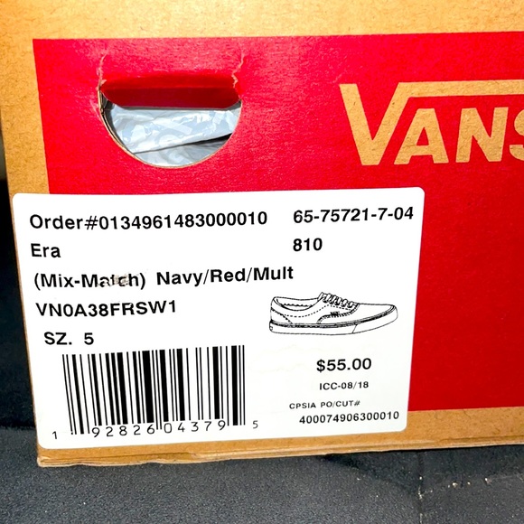 VANS navy/red/checkers - Picture 3 of 3